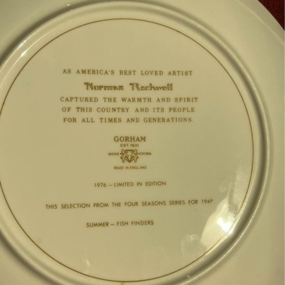 Vintage Norman Rockwell Plate - Picture 4 of 4